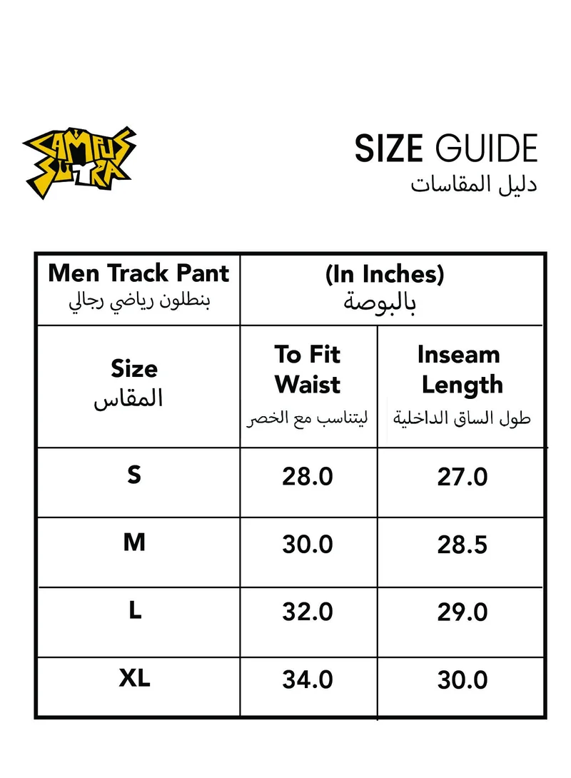 CAHOOT  Men's Grey Pinstriped Trackpants For Casual Wear | Angled Open Pockets | Drawstring Waist | Trackpants Crafted With Comfort Fit & High Performance For Everyday Wear for Men | Best Price UAE