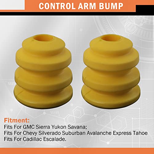 KGGMGUG Control Arm Bumpers 15153958 905-208 Front Lower Suspension Control Arm Bump Stop Fits For GMC Sierra Yukon Savana Chevy Silverado Suburban Avalanche Express Tahoe Escalade - Image 2