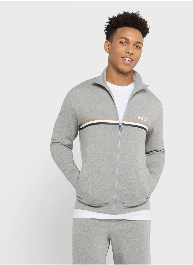 بوس Casual Sweatshirt And Shorts Set