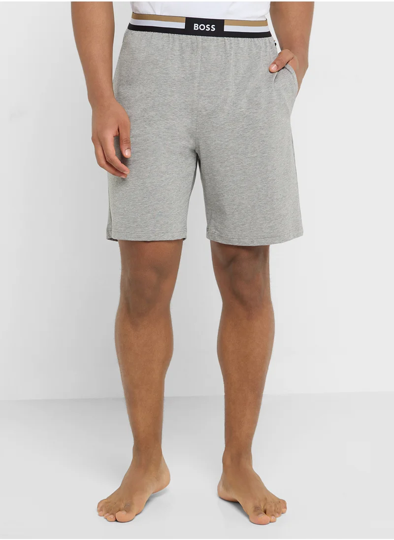 بوس Casual Sweatshirt And Shorts Set