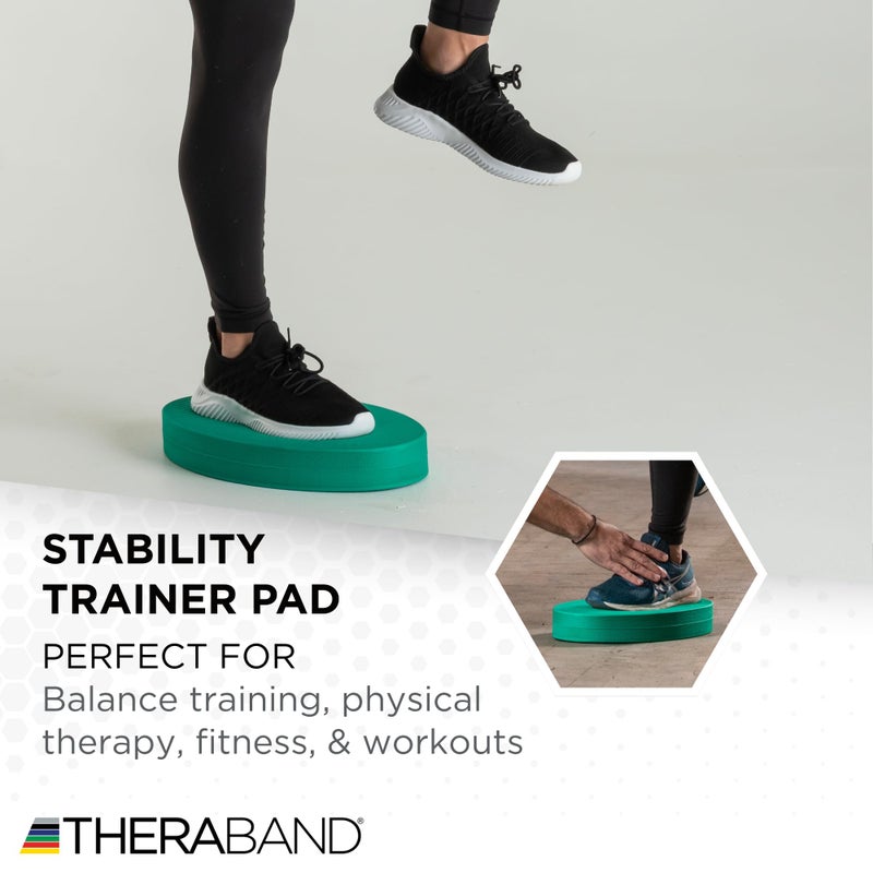 THERABAND Stability Trainer Pad, Beginner Level, Firm, Green Foam Balance Pad for Physical Therapy, Exercise Pad for Core Strength, Lightweight Non-Slip Balance Trainer, Portable Foam Pad for Home or Clinic Use - Image 5