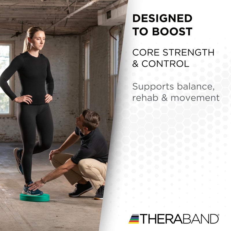 THERABAND Stability Trainer Pad, Beginner Level, Firm, Green Foam Balance Pad for Physical Therapy, Exercise Pad for Core Strength, Lightweight Non-Slip Balance Trainer, Portable Foam Pad for Home or Clinic Use - Image 3