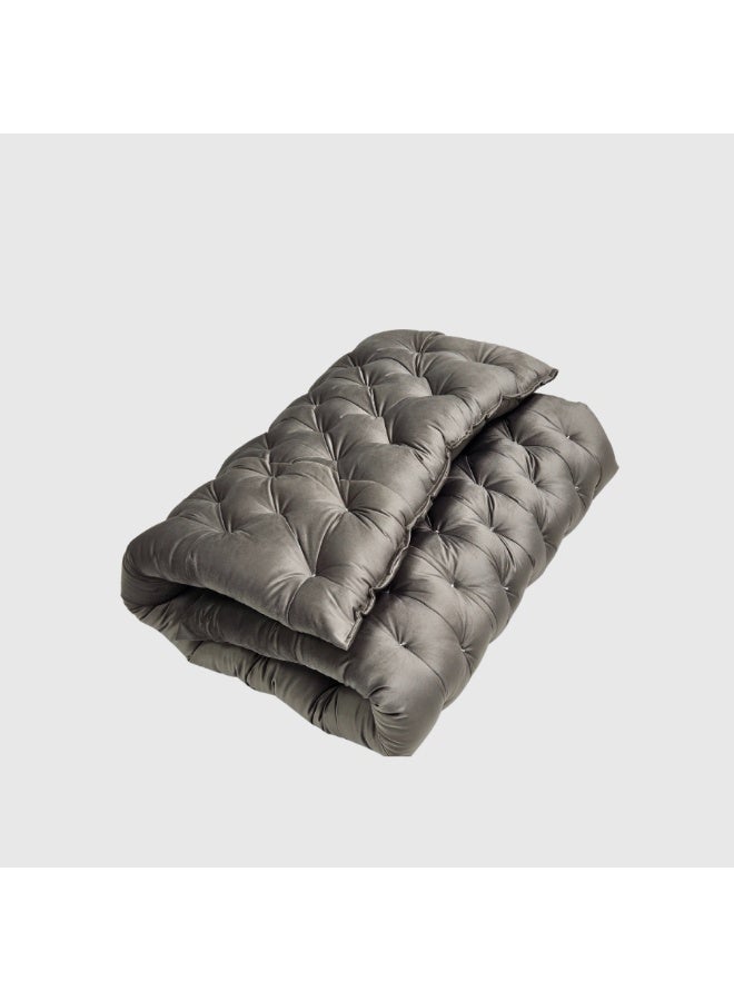 سمارت هوم مرتبة أرضية فاخرة من المخمل 190×90×10 سم – بحشوة قطن ناعمة، قابلة للطي للاستخدام في المنزل وللضيوف - Image 5