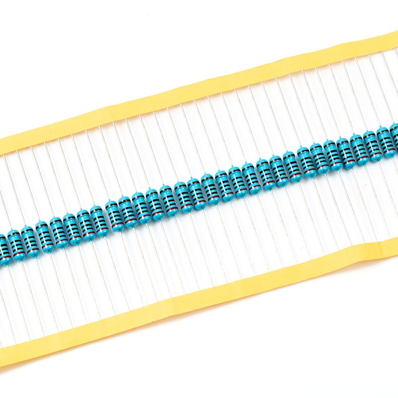 CHANZON 50pcs 1W 200Ω ohm Metal Film Fixed Resistor 0.01 ±1% Tolerance 200 R MF Through Hole Resistors Current Limiting Rohs Certificated - Image 3