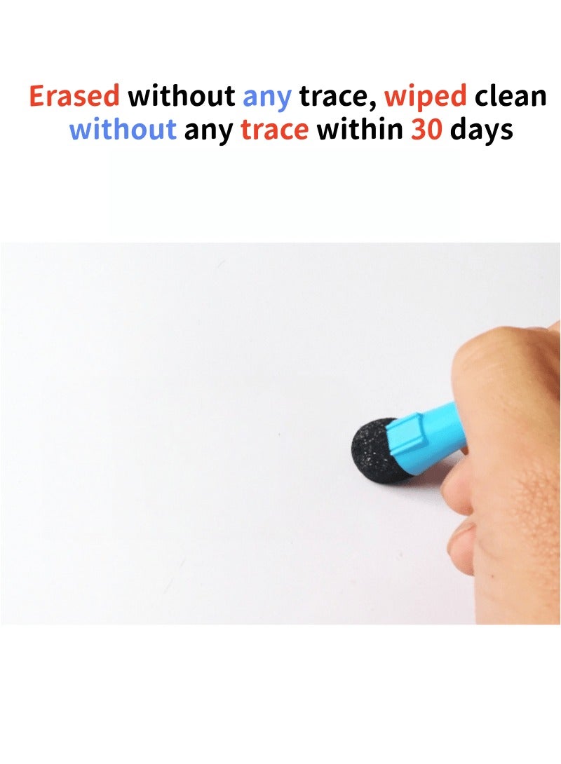 12 magnetic whiteboard pens with rubber, 3 colors (red+black+blue) - Image 4