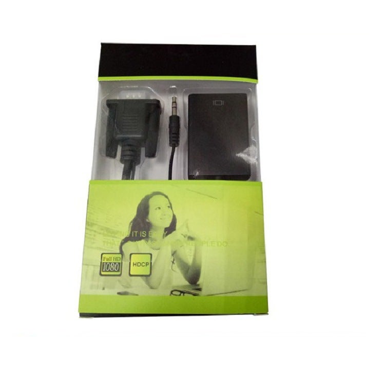 Vga To Hdmi Converter Computer To Tv Adapter Cable Tablet Cable Supports Projector With Audio And Power Supply - Image 2