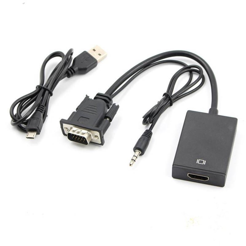 Vga To Hdmi Converter Computer To Tv Adapter Cable Tablet Cable Supports Projector With Audio And Power Supply - Image 3