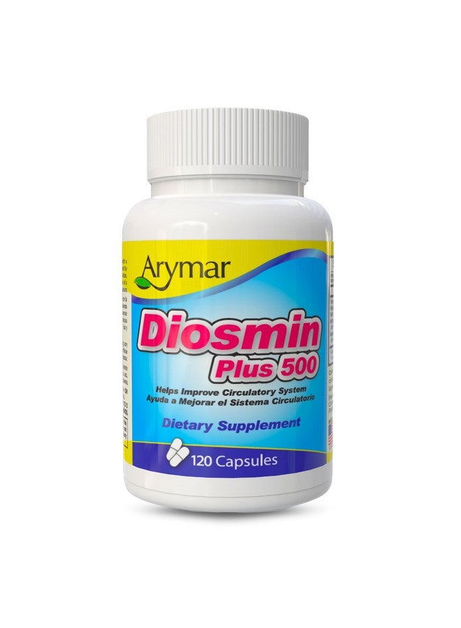 Arymar Diosmin Plus 500 - Circulatory System Support Supplement, 500mg, 120 Capsules - Image 1