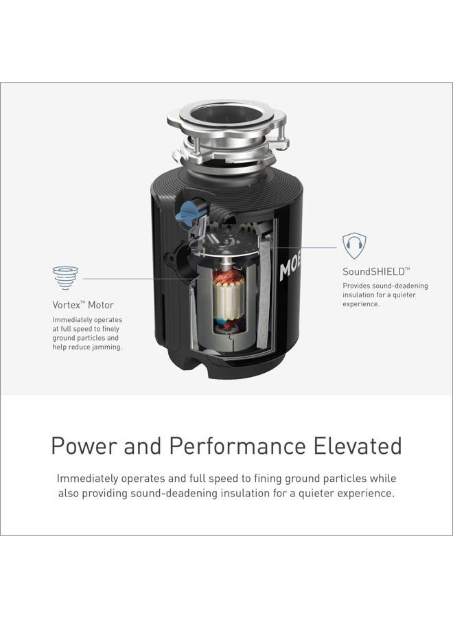 MOEN EXL100C EX Chef Series 1 HP Continuous Feed Lighted Garbage Disposal with Sound Reduction, Power Cord Included, or Unfinished - Image 5