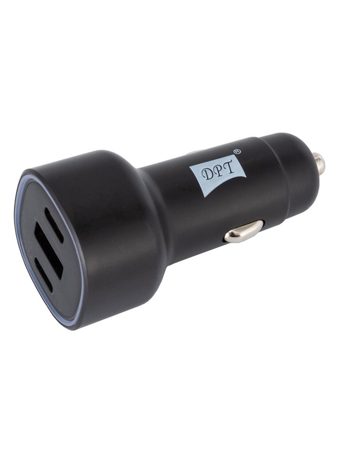 DPT 63W Dual Port Car Charger - Fast and efficient charging, supports charging two devices at the same time, suitable for commuting and travel  - Image 1