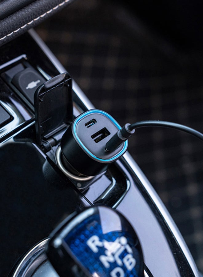 DPT 63W Dual Port Car Charger - Fast and efficient charging, supports charging two devices at the same time, suitable for commuting and travel  - Image 2