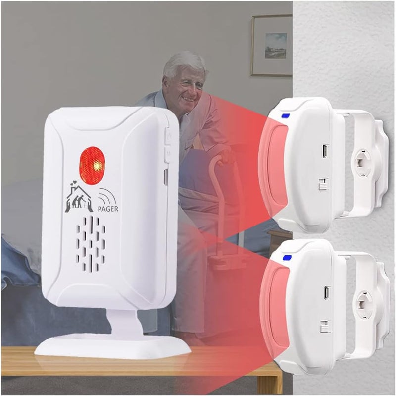 Nesthao Upgrade Professional Bed Sensor Alarm and Fall Prevention for Elderly/Dementia and More,Caregiver Pager Motion Sensor with 5 Volume Level - Image 1
