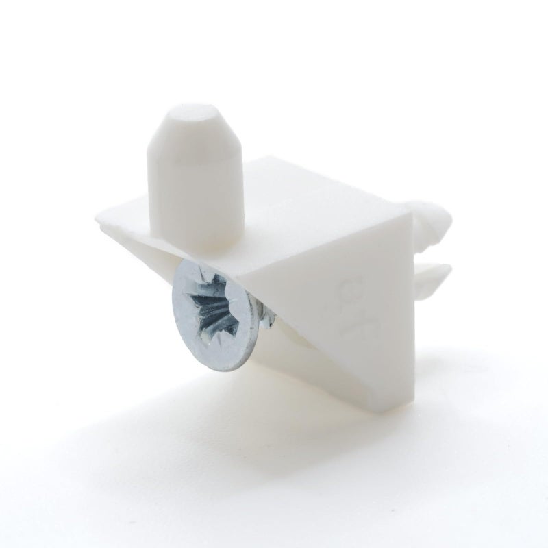 ReplacementScrews White Shelf Support Pins Compatible with IKEA Part 101558 (Pax, KOMPLEMENT) (Pack of 4) - Image 3