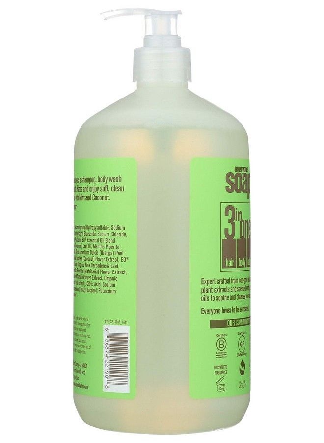 EO Products Natural Everyone Hand Soap Liquid Mint And Coconut 32 Ounce  - Image 5