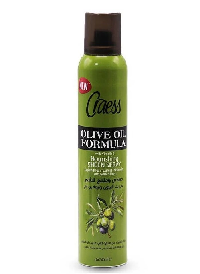 Craess Nourishing Shining Spray with Olive Oil and Vitamin E - 200 ml 