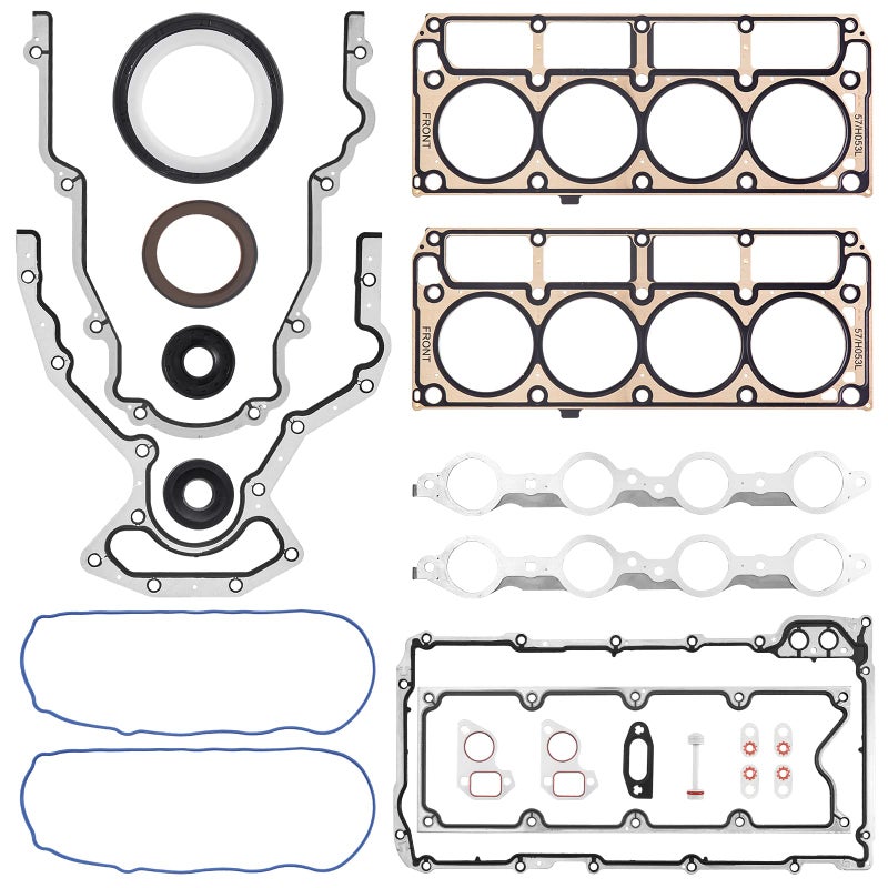 AUTOBABA GEN 3 III LS Gasket Set Kit  LS Head Gaskets Compatible with 19992010 GM Chevy Silverado GMC Sierra 1500 2500 Engine LS1 LS6 LQ4 LQ9 48L 53L 57L 60L Replace 12558178 12551933 12611384