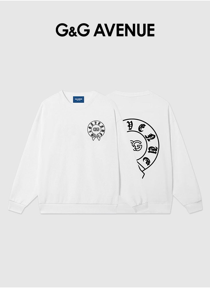 G&G AVENUE - Men's Lovely Sweatshirt-Fashion, Round Neck Pullover Sweater, Casual Long Sleeve Sweatshirts, Street Sweater Top - Image 1