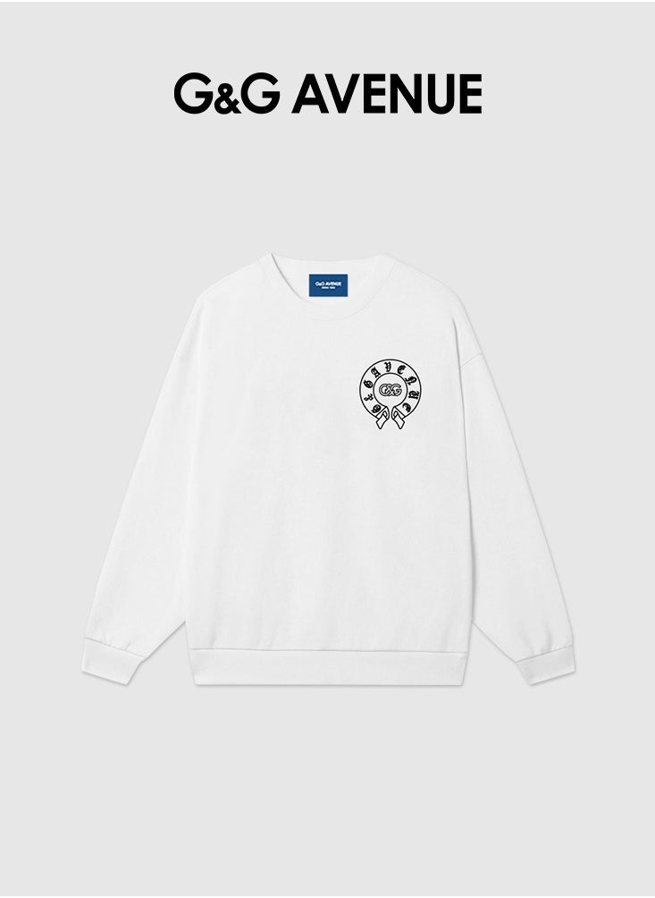 G&G AVENUE - Men's Lovely Sweatshirt-Fashion, Round Neck Pullover Sweater, Casual Long Sleeve Sweatshirts, Street Sweater Top - Image 1