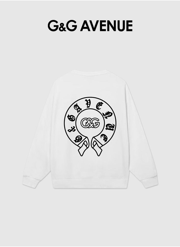 G&G AVENUE - Men's Lovely Sweatshirt-Fashion, Round Neck Pullover Sweater, Casual Long Sleeve Sweatshirts, Street Sweater Top - Image 1