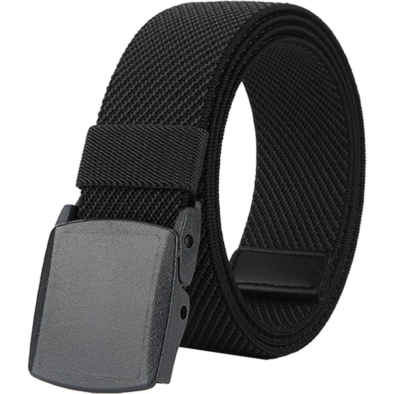 LionVII Elastic Ratchet Men Belts 1 3/8 Stretch Belt with Automatic Buckle Adjustable Trim for 27-46 Waist For Men Comfort Fit Home Office Travel - Image 1