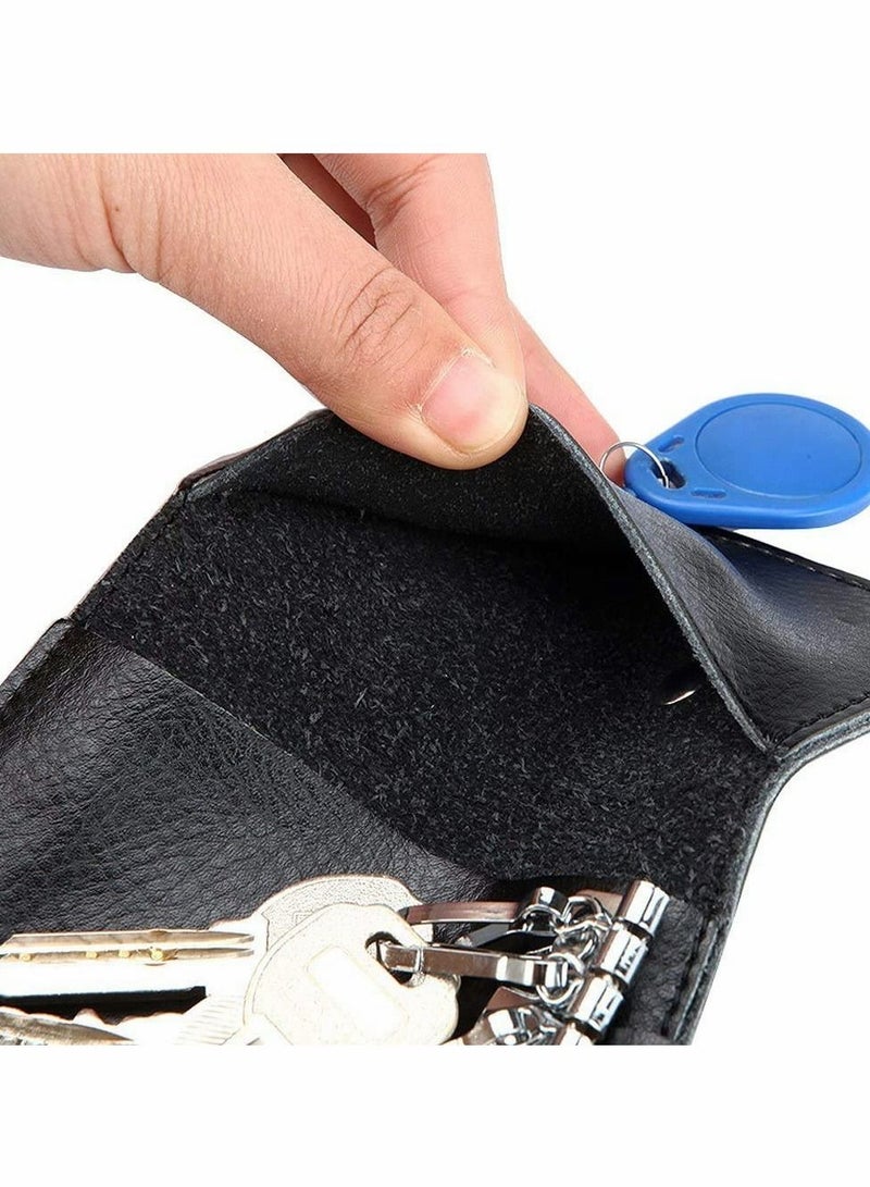 Key Case, Genuine Leather Bag Wallet Holder for Man and Lady
