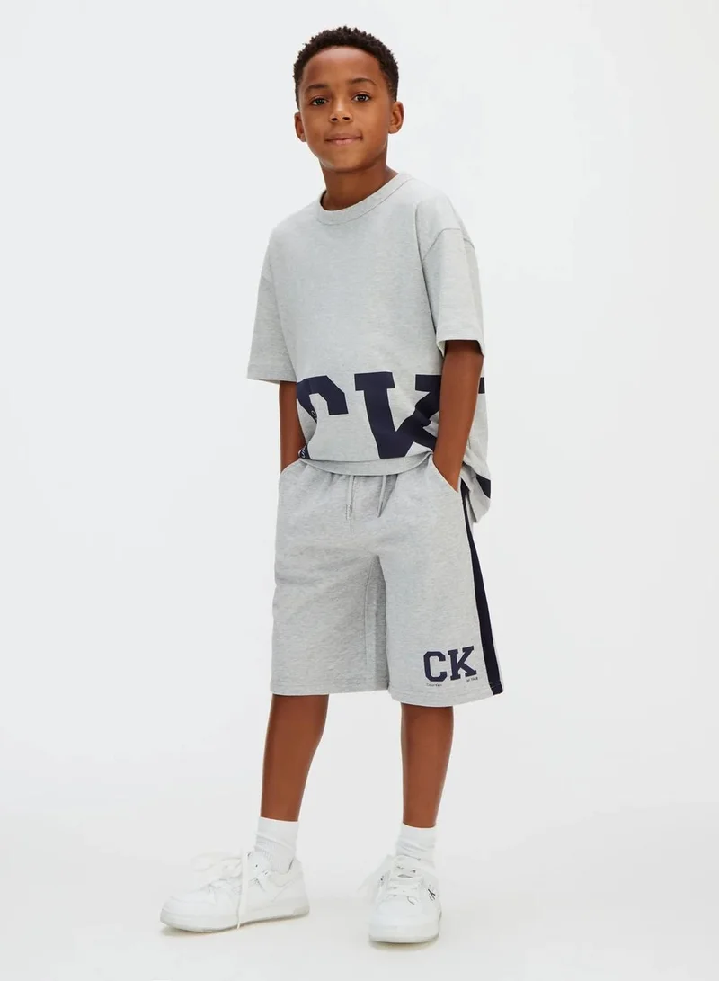 Calvin Klein Relaxed Varsity Logo Shorts