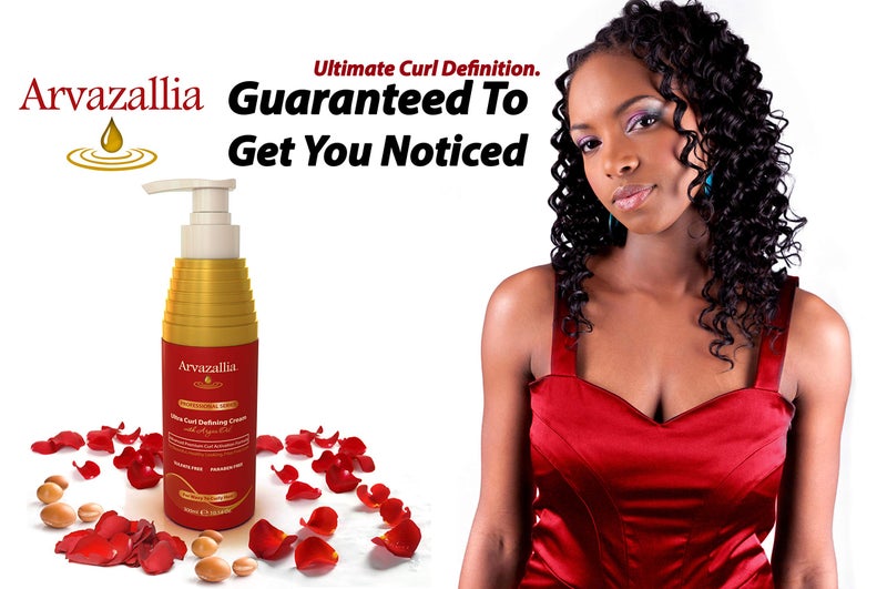 Arvazallia Ultra Curl Defining Cream with Argan Oil for Wavy and Curly Hair - Image 3