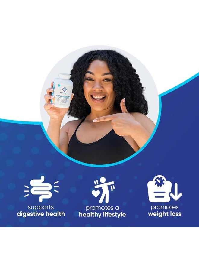 NuEthix Formulations Gut Defender Plus Microbiome Balance Dietary Supplement, 180 Capsules, 90 Servings - Image 5