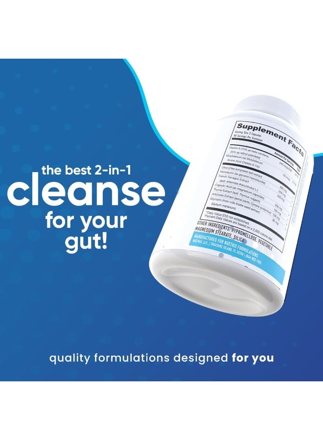 NuEthix Formulations Gut Defender Plus Microbiome Balance Dietary Supplement, 180 Capsules, 90 Servings - Image 2