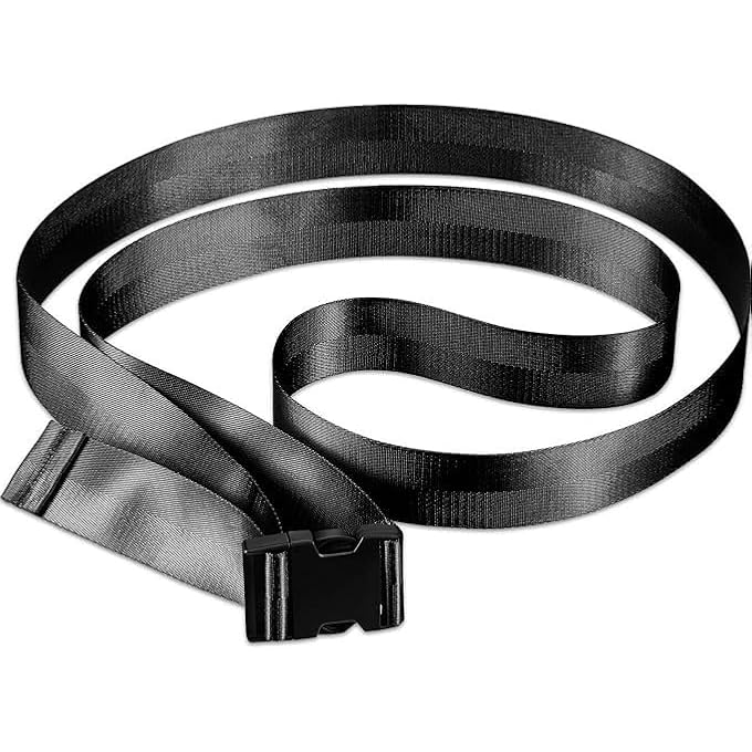 rayihni Mobilization Belt - Adjustable Manual Traction Mobility Aid Strap For Stretching Yoga Leg Shoulder Exercise Shoulder Joint Release Knee Arthritis (Black，250Cm) - Image 1