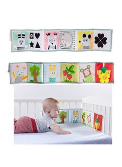 Generic JJOVCE Baby Three-dimensional 3D Baby Black And White Color Double-sided Bed Circumference Early Education Card Black And White Cloth Book Bed Circumference-Color:Owl Bed  - Image 2