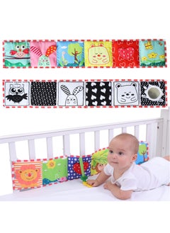 Generic JJOVCE Baby Three-dimensional 3D Baby Black And White Color Double-sided Bed Circumference Early Education Card Black And White Cloth Book Bed Circumference-Color:Owl Bed  - Image 1