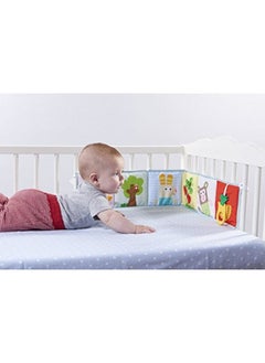 Generic JJOVCE Baby Three-dimensional 3D Baby Black And White Color Double-sided Bed Circumference Early Education Card Black And White Cloth Book Bed Circumference-Color:Owl Bed  - Image 5