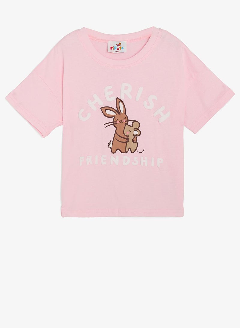 Pinata Bunny Print Cotton Tshirt and Shorts Set - Image 3