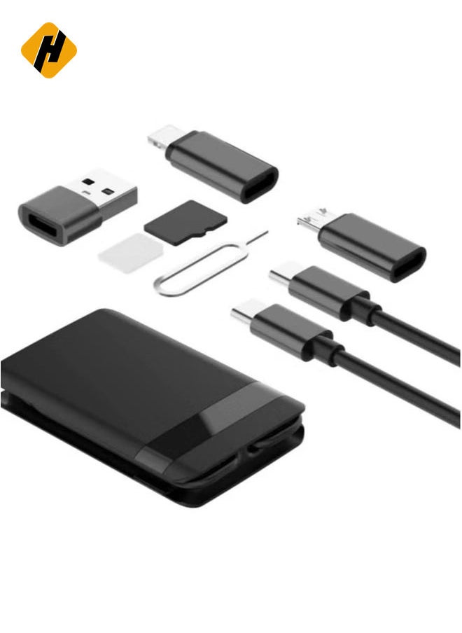 HuHa - Multi Functional Box/Type-C to Type-C Cable Charge Sync Cable/Type-C to USB/Type-C to Lightning/Type-C to Micro/Compatible with iPhone 14Pro/14ProMax - Image 1