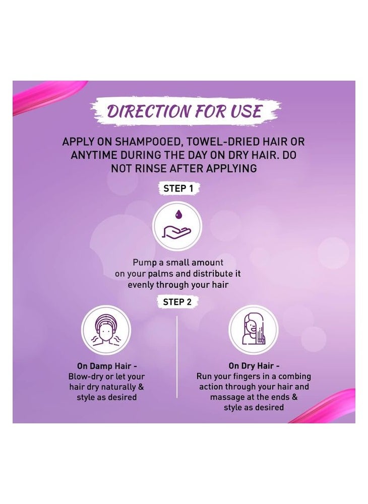 VATIKA Vatika Naturals Frizz Control Hair Serum 47 ml | Olive, Almond & Henna | With Anti-Frizz Formula | For Dry & Damaged Hair Clear 47.0ml  - Image 3