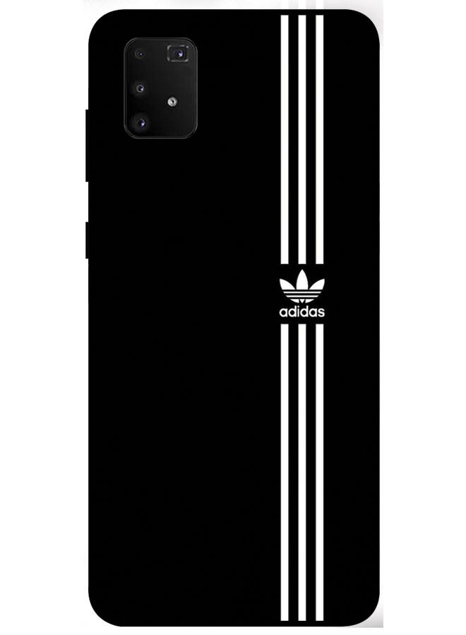 EYE CATCH Protective Case Cover For Samsung Galaxy A91 Smart Series Printed Protective Case Cover for Samsung Galaxy A91 Adidas Logo - Image 1