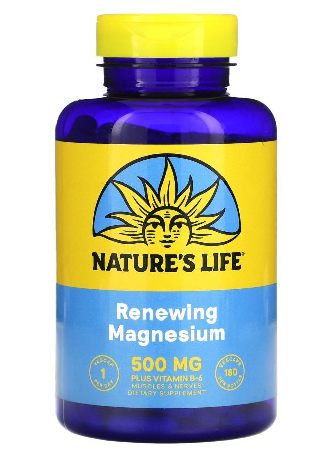 Nature's Life Renewing Magnesium 500 mg 180 VegCaps 