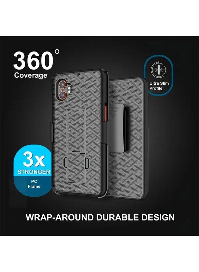 حقيبة ثقيلة مع مشبك حزام دوار لجالكسي إكستيفر برو 2 باللون الأسود - Image 3