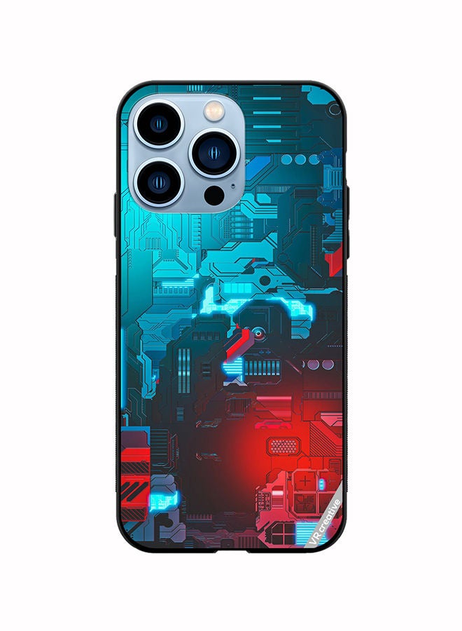 VR CREATIVE Protective Case Cover For Apple iPhone 14 Pro Max Tech M7 Design Design Multicolour - Image 1