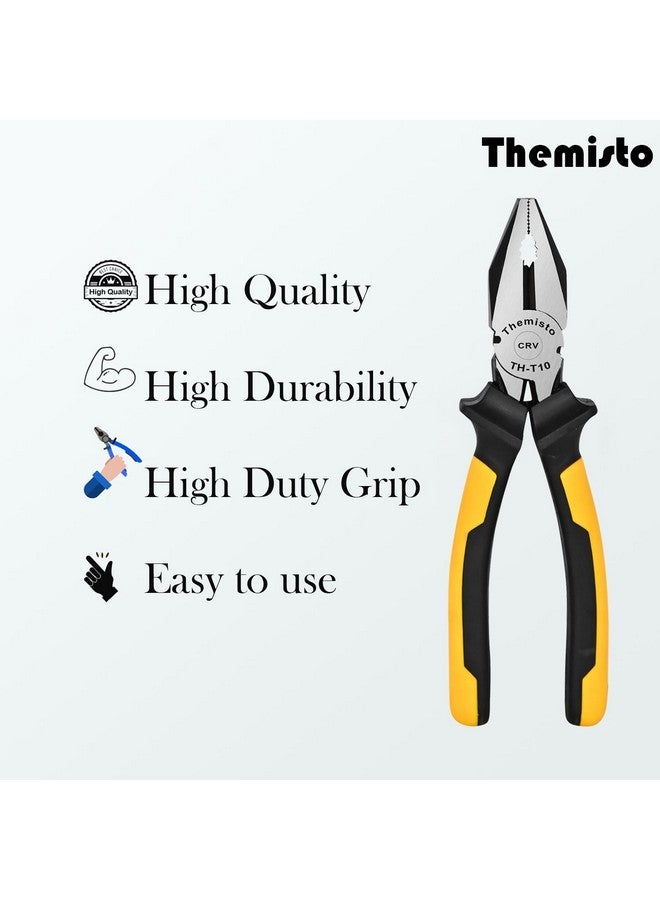 THEMISTO 8 Inch Combination Plier CRV (YELLOW) - Image 2