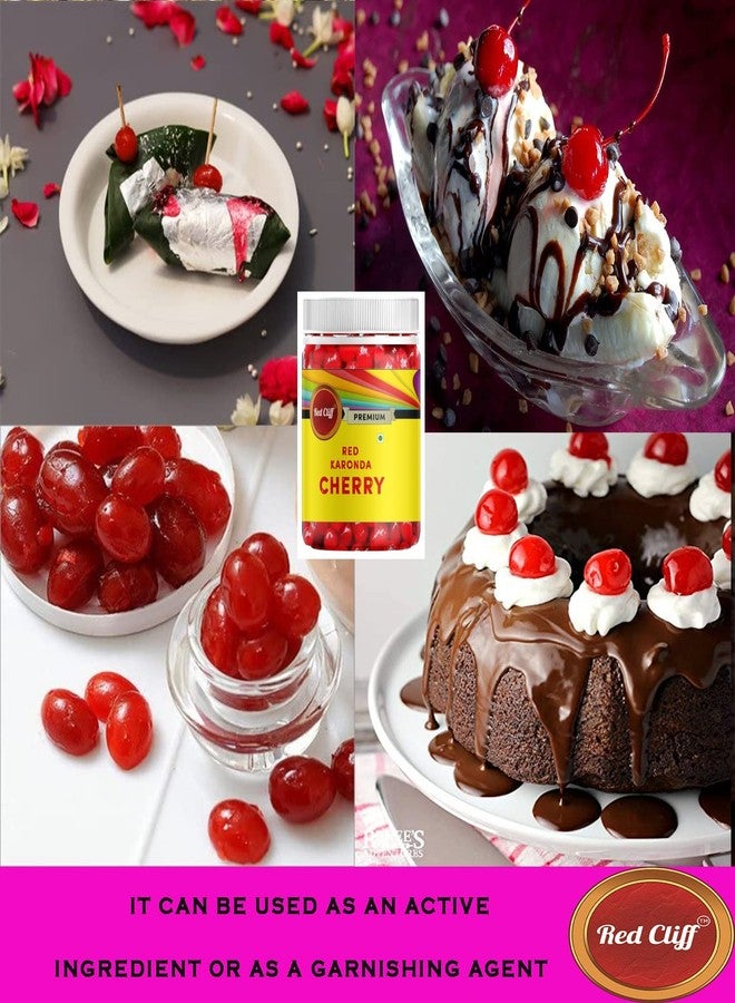 Red Cliff Karonda Red Cherries/Glazed Candied Cherry Fruit/Ideal for Cakes & Cookies Decoration & Garnishing | 250g | (Karonda Cherry 250g) - Image 4
