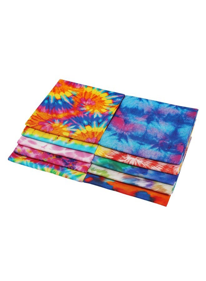 Craftido -21 Options- 100% Cotton Quilting Fabric Bundles 10pcs Fat Quarters 18”x21”-Medium Weight 5.2 oz- for Quilting, Sewing Project, Patchwork, DIY Crafts - TIE DYE - Image 3