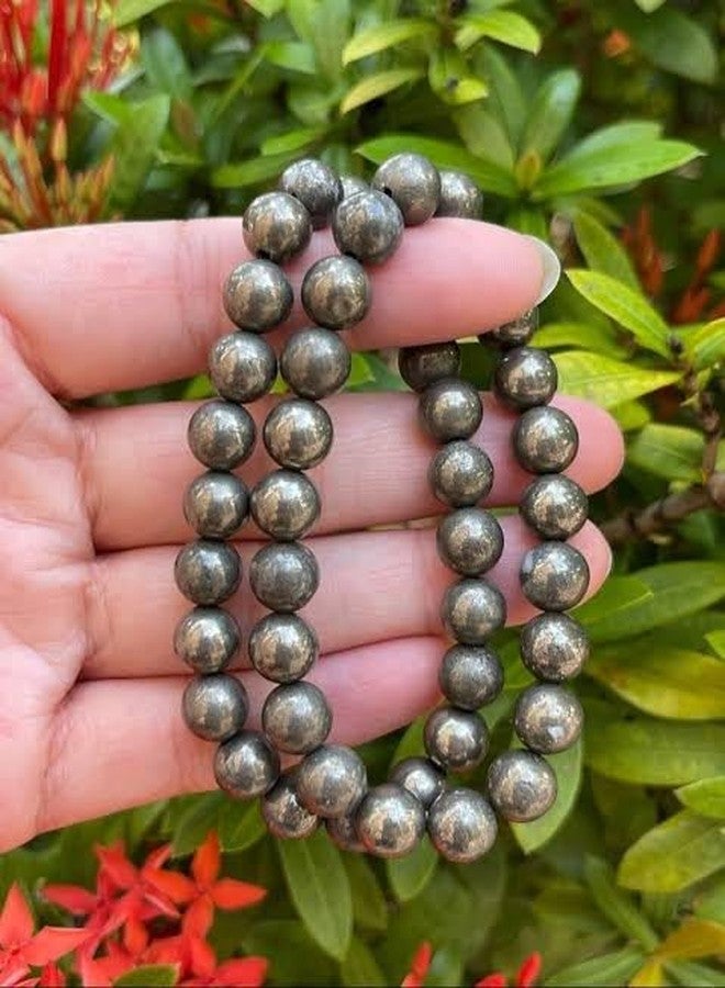 SAINTIMO ® Riche Rich Combo (Pyrite bracelet + Black Obsidian Bracelet) | Lab Test Certificate, Crystal Attracts Business Luck |Protective Energy |Wealth Finance - Image 2