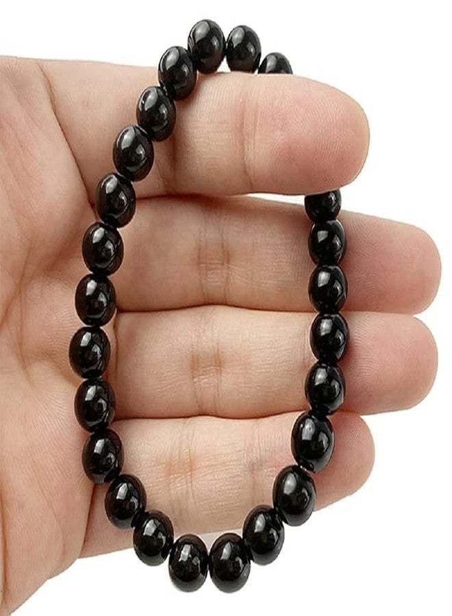 SAINTIMO ® Riche Rich Combo (Pyrite bracelet + Black Obsidian Bracelet) | Lab Test Certificate, Crystal Attracts Business Luck |Protective Energy |Wealth Finance - Image 3