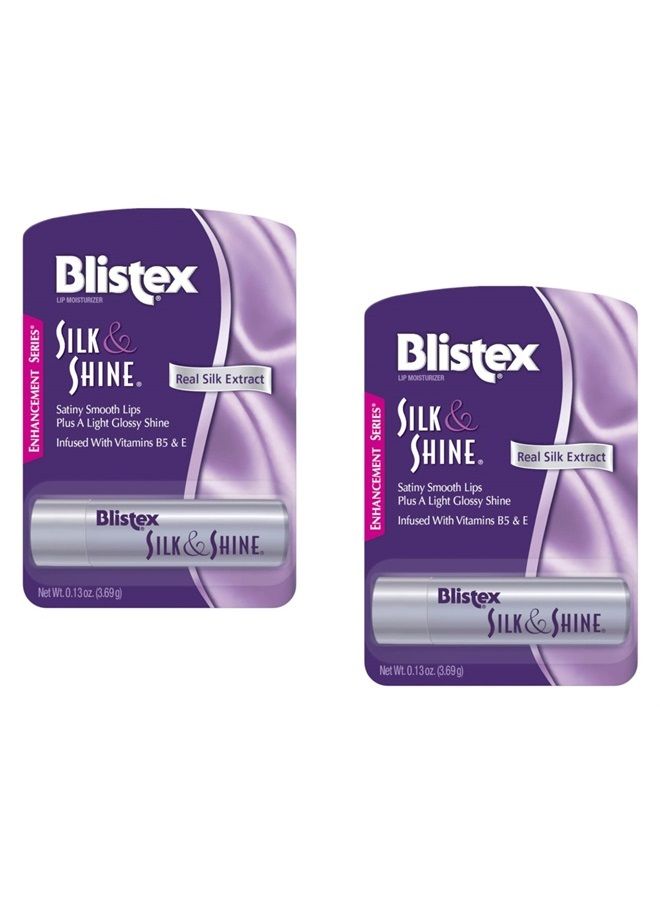 Blistex Silk & Shine Lip Moisturizer 0.13 oz Pack of 2 - Image 1
