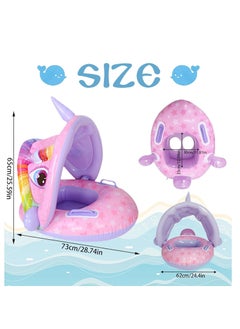 Generic Let your child's first water experiences be safe, fun, and full of joy: Our float, specially designed to provide complete support and sun protection, allows their first aquatic adventures to begin with confidence and a smile.  - Image 4