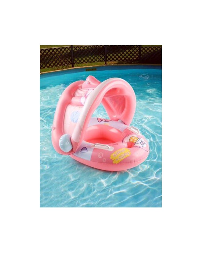 MUMS PLANET Let your child's first water experiences be safe, fun, and full of joy: Our float, specially designed to provide complete support and sun protection, allows their first aquatic adventures to begin with confidence and a smile.  - Image 2