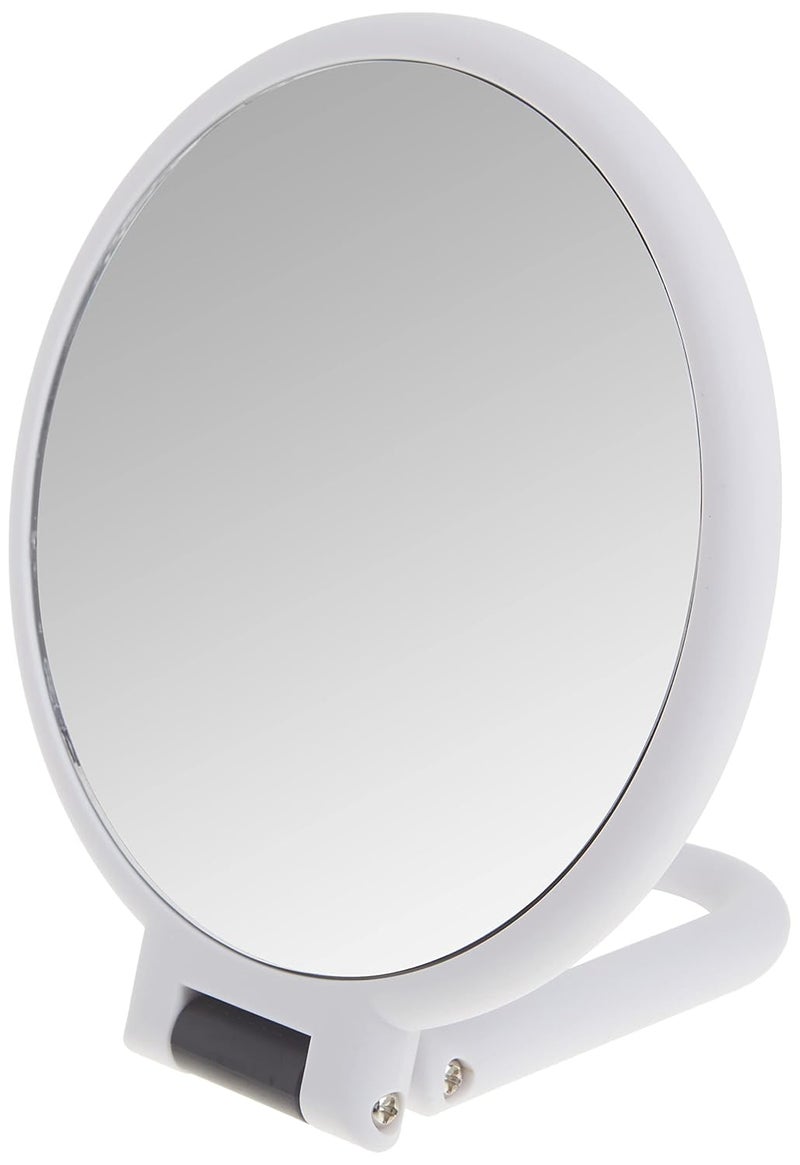 Danielle Soft Touch Hand Held Mirror, White
