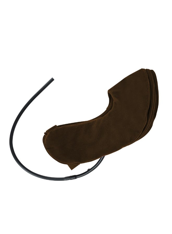 شابية جهاز شد الرقبة العنقي لتخفيف آلام الرقبة، دعامة رقبة قابلة للنفخ وقابلة للتعديل، وسادة شد الرقبة لتخفيف الضغط على الرقبة وتوترها (بني) - Image 5